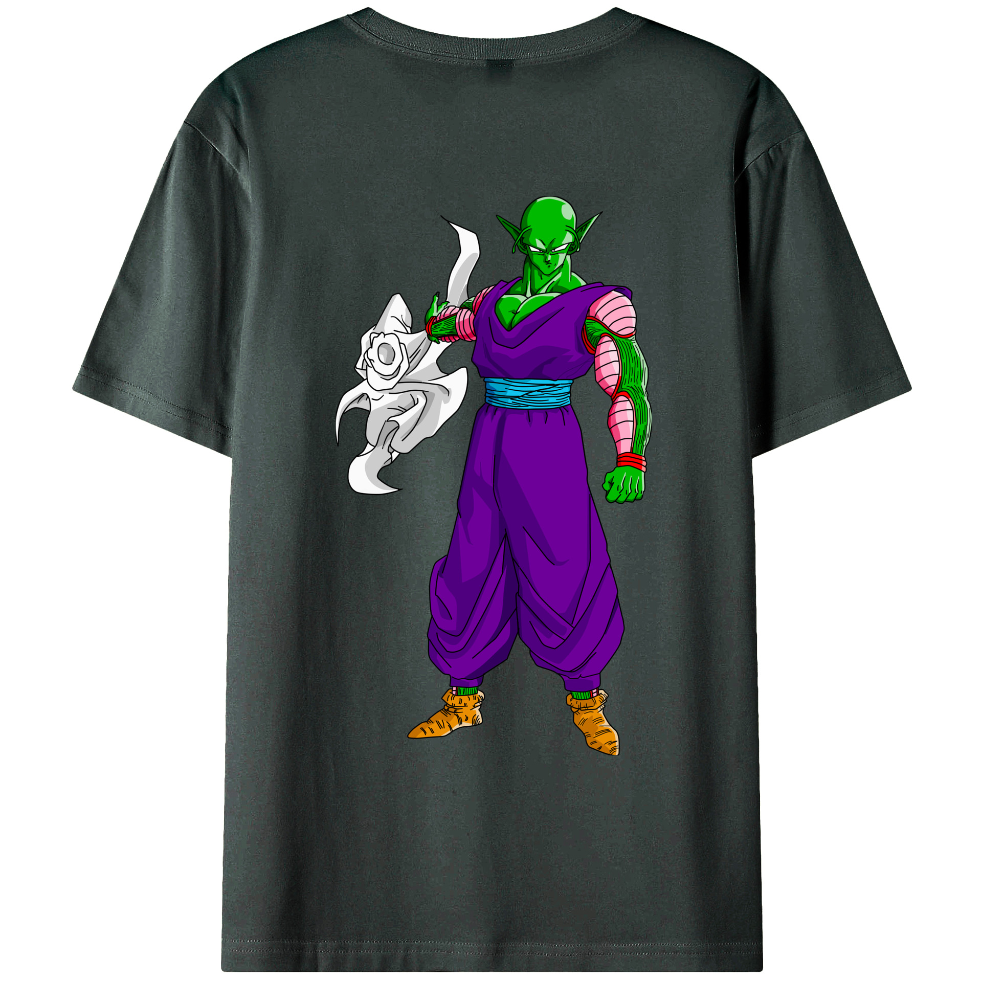 （画像用） ドラゴンボール ピッコロ DRAGON BALL Piccolo 綿100％ メンズ半袖Tシャツ（バックプリント） 通気性